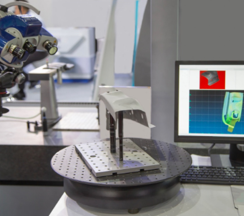 3D scanning a product to reverse engineer a CAD design.