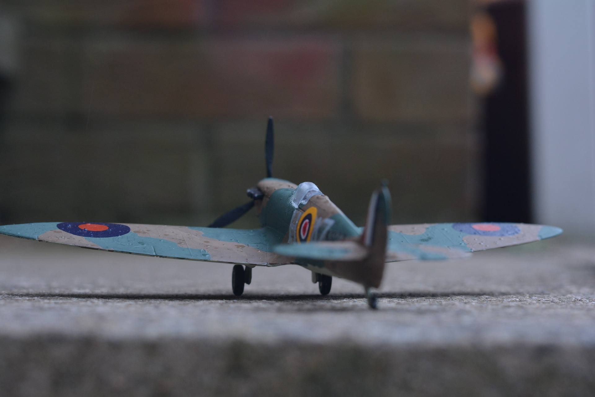 Polystyrene model plane