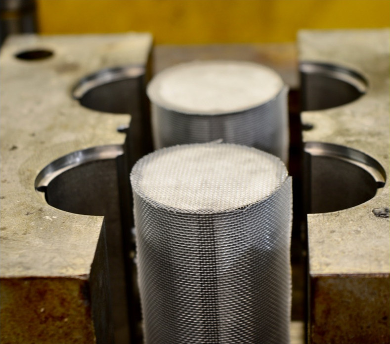 Showing the manufactured precision of our filter tooling.