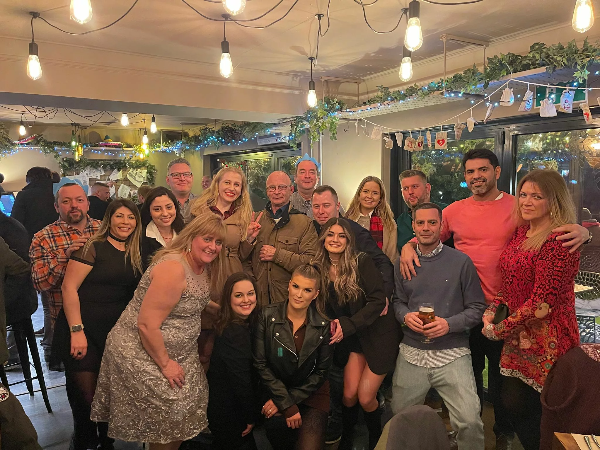 BEC Group employees at the Christmas party