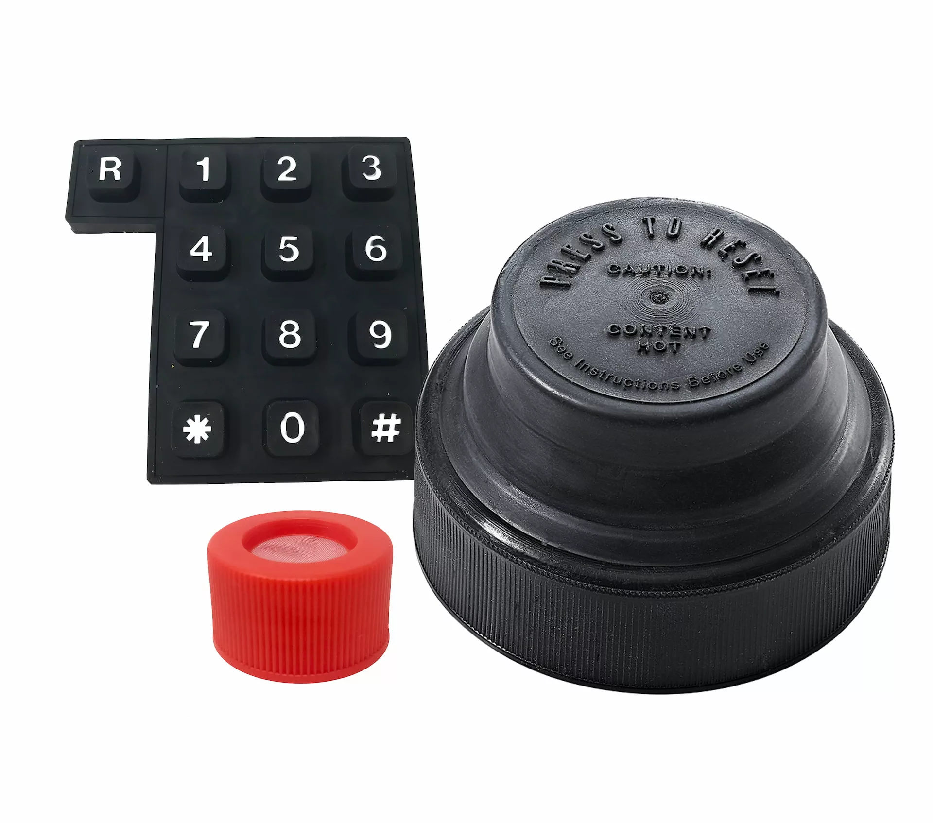 A group of overmoulded products